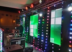 Iluminacion pantalllas led matrimonio