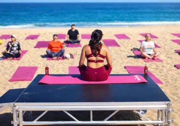 Arriendo Escenario playa - Benedictino - FBAudio – Pantallas Led – Streaming – Amplificación